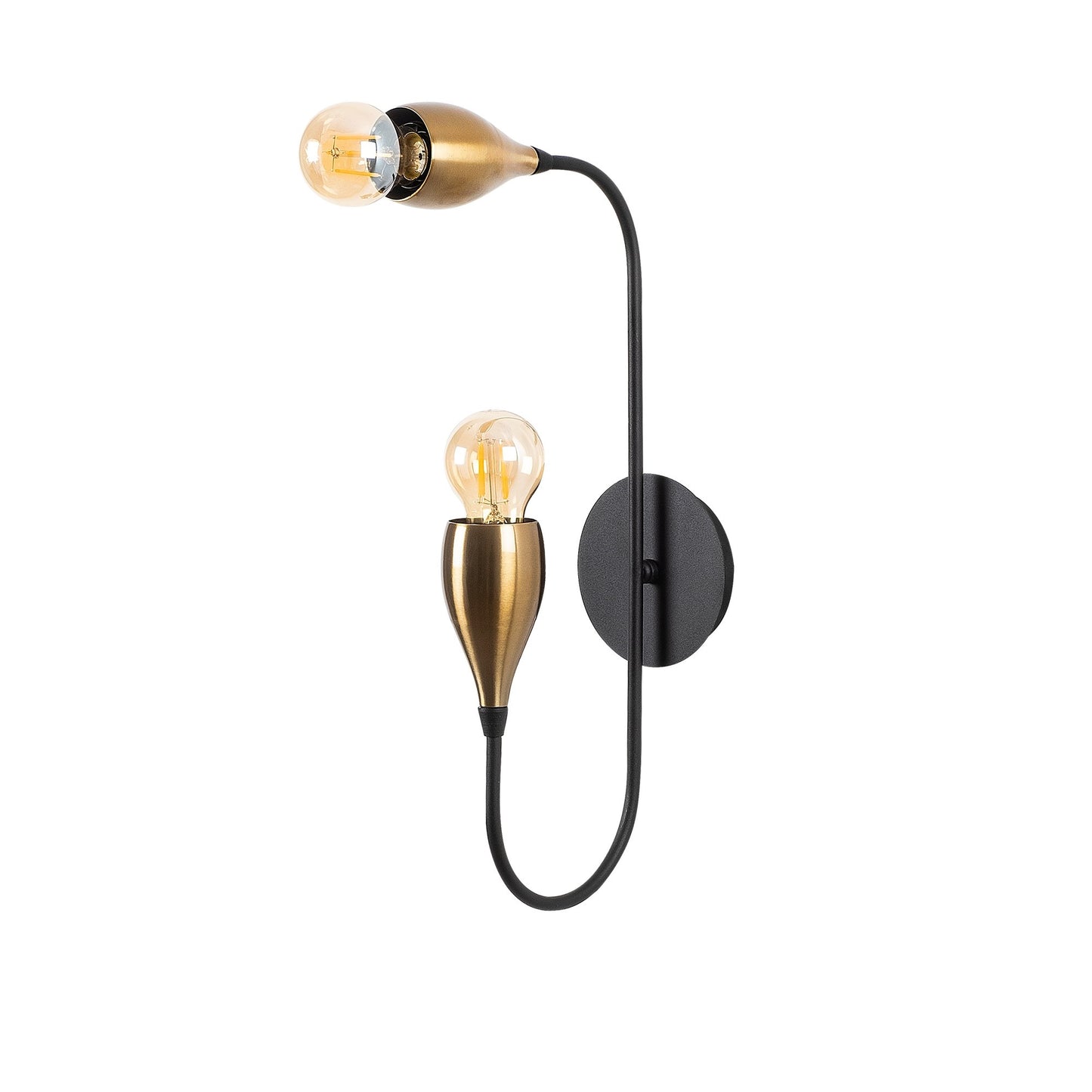 Aplique De Pared, Metal , Negro vintage, 25x25x50, Casquillo 2 X E 27 Max 40 W_2