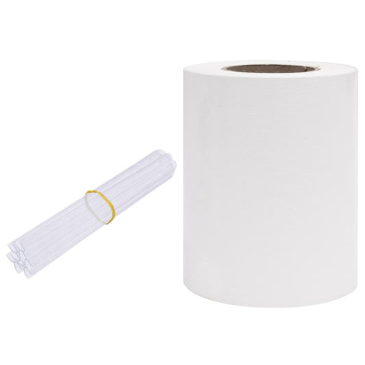 Panel De Valla De Pvc Blanco 35x0,19 M / Vetonek_0