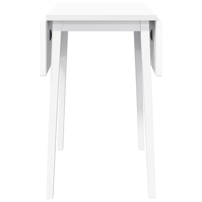 Mesa De Comedor De Madera Maciza De Caucho Blanco_4