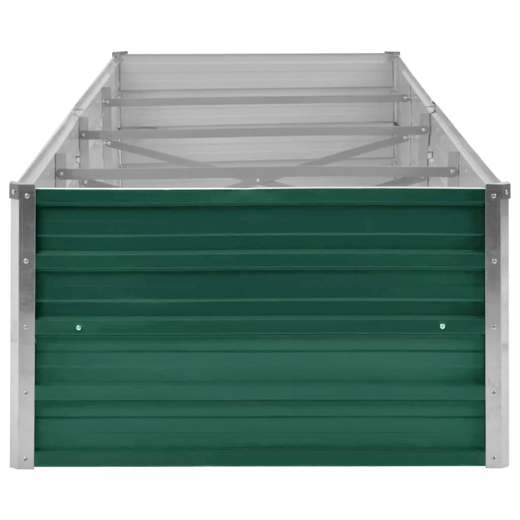 Arriate De Jardín De Acero Galvanizado Verde 320x80x45 Cm_4
