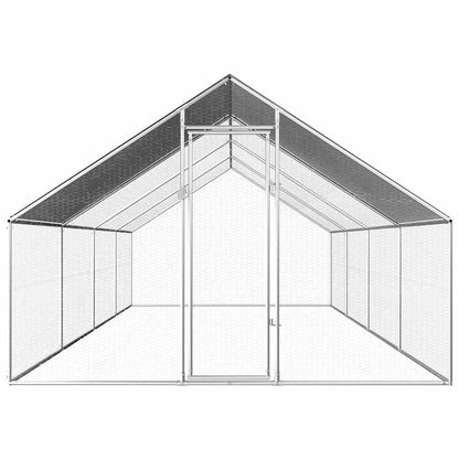Vidaxl Jaula Gallinero De Exterior De Acero Galvanizado 2,75x8x1,92 M_1