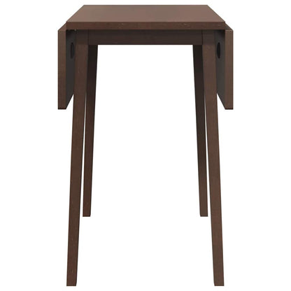 Mesa De Comedor De Madera Maciza De Caucho Marrón_4