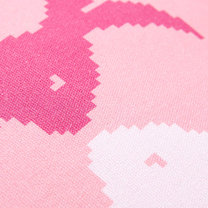 Cojin 40x40cm Relleno 300gr Poliester 100% Algodon Canvas 300gsm Conejo Rosa Benetton_4