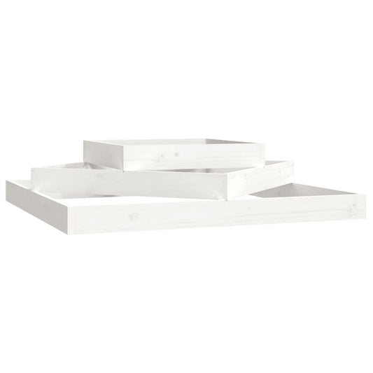 Jardinera Madera Maciza De Pino Blanco 112x112x27 Cm_0