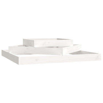 Jardinera Madera Maciza De Pino Blanco 112x112x27 Cm_0