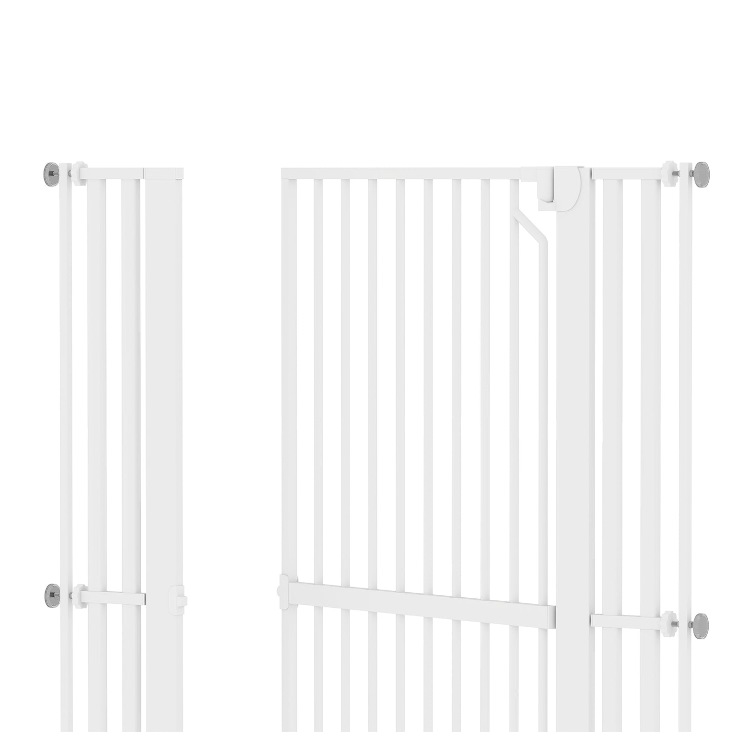 Pawhut Barrera De Seguridad Niños Perros Y Gatos Alta 160cm Extensible 76-105cm_4