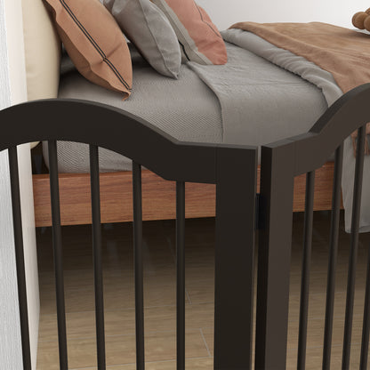 Pawhut Barrera De Seguridad Plegable De Perros Pequeños 154,5x29,5x61 Cm Café_3