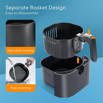 Freidora de aire 3,5L Mini Box Aigostar