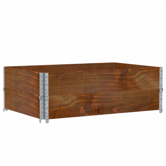 Jardinera De Madera Maciza De Pino Marrón 120x80 Cm_0