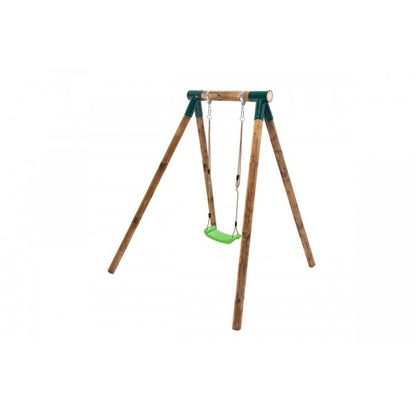 Columpio Individual De Madera Redonda Masgames Kila L + Asiento Bebe.