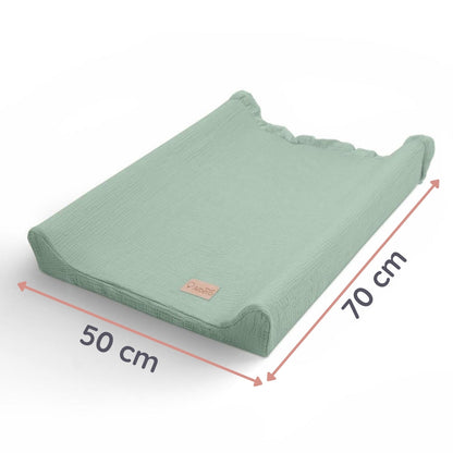 Funda De Cambiador Muselia Algodón 100% Cotton Color Salvia_5