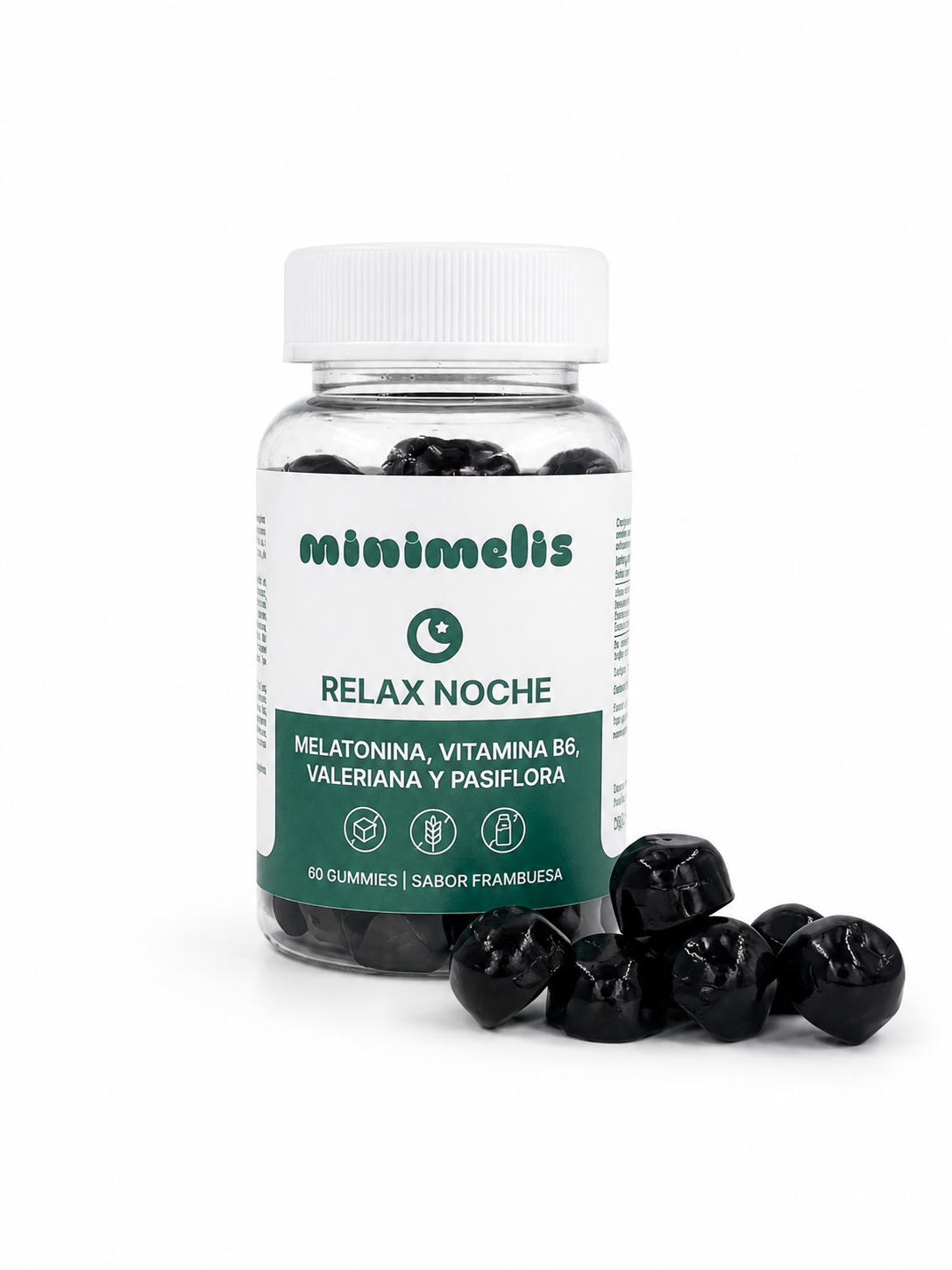 Gominolas Para Mejorar El Sueño Melatonina Extractos Vegetales Sabor Frambuesa 60 Unidades 1 Mg Por Dosis_1