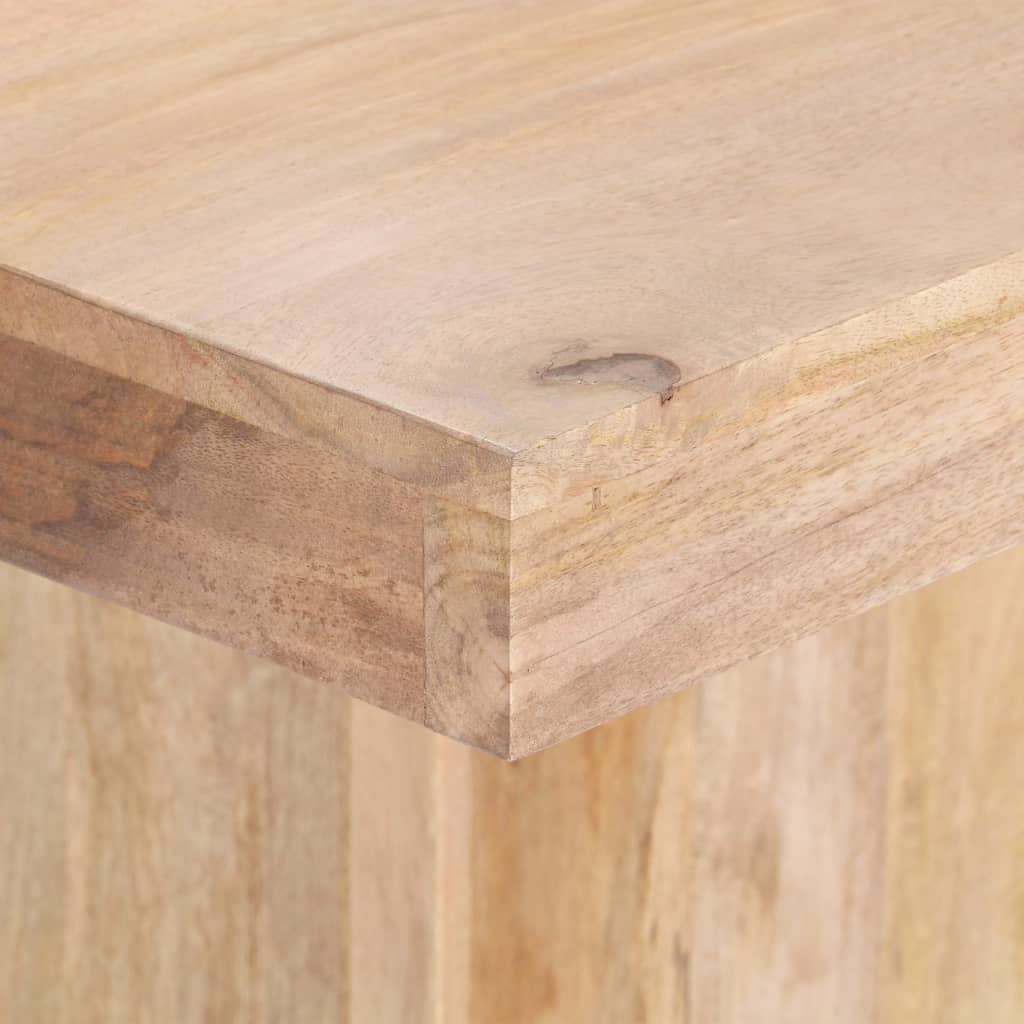 Mesa De Comedor De Madera Maciza De Mango 120x120x77 Cm_3