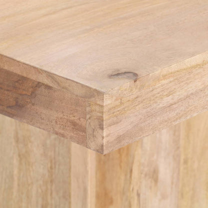 Mesa De Comedor De Madera Maciza De Mango 120x120x77 Cm_3