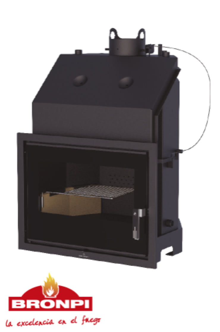 BRICOSOL INSERTABLE DE LEÑA FUNDICIÓN BRONPI MODELO TECNO-HYDROBRONPI v_1