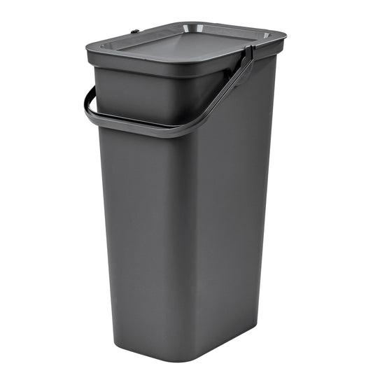 Papelera moda Con Asa 25l Grafito