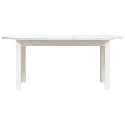 Mesa De Centro De Madera Maciza De Pino Blanco 110x55x45 Cm_3