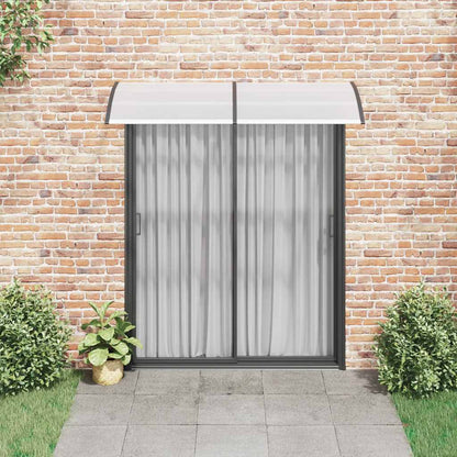 Marquesina Para Puerta Pc Negro Y Transparente 200x75 Cm_2