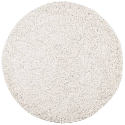 Alfombra Peluda De Pelo Largo Moderna Pamplona Crema Ø 200 Cm / Vetonek_1