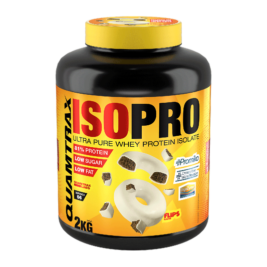 Isopro Cfm - 2kg - Chocolate Blanco Con Choco Rings - Proteína De Aislado De Suero Isolate - Quamtrax_0