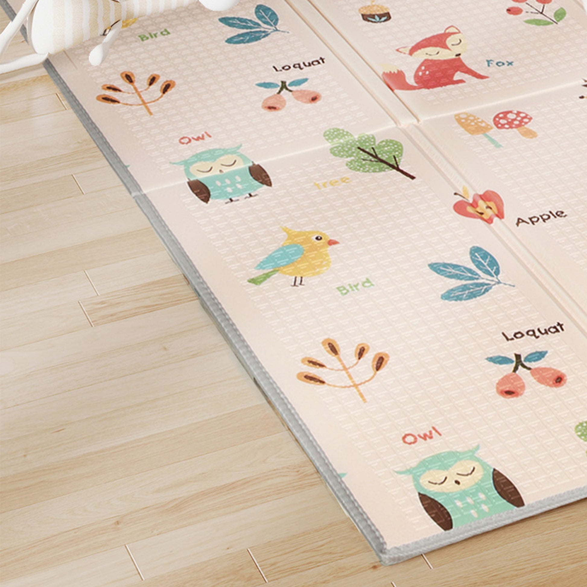Aiyaplay Alfombra Bebé Acolchada Plegable Reversible 150x180 Cm Multicolor_3