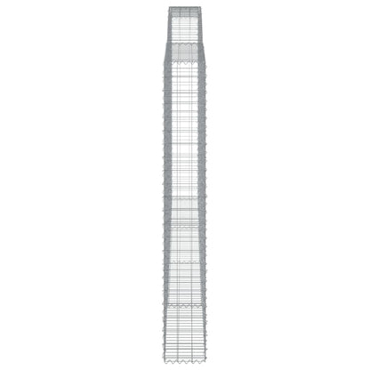 Cestas De Gaviones 15 Uds Forma De Arco Hierro 400x30x220/240cm_4