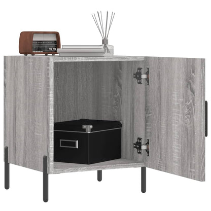 Mesitas Noche 2 Uds Madera Ingeniería Gris Sonoma 40x40x50 Cm_1