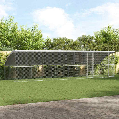 Refugio Para Perros 4 Pcs Plateado 8 X 2 X 2 M_1