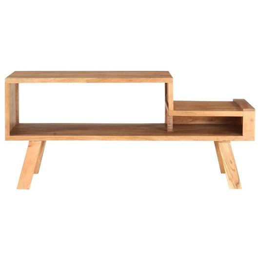 Mesa De Centro De Madera Maciza De Acacia 100x50x45 Cm_0