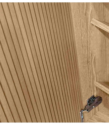 Zapatero 2 Puertas Modelo 514 Acabado Roble Oscuro Vallado, 112x90x27 (alto X Ancho X Fond_3