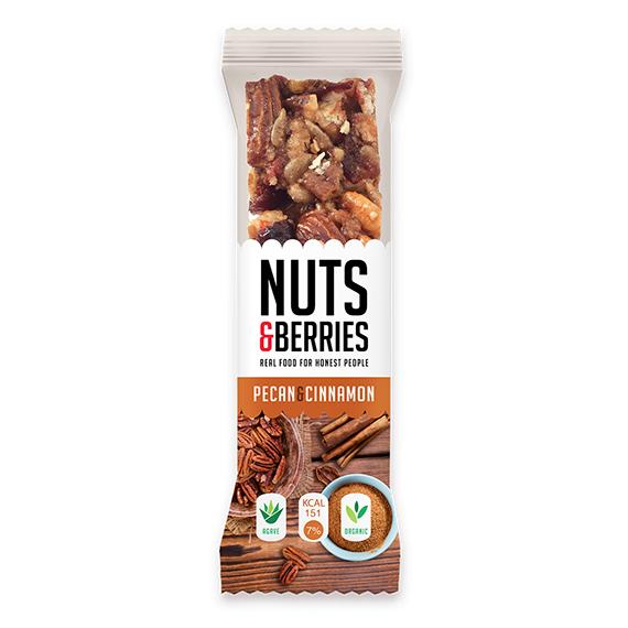 Barrita Nueces y Canela Nuts&Berries 30g