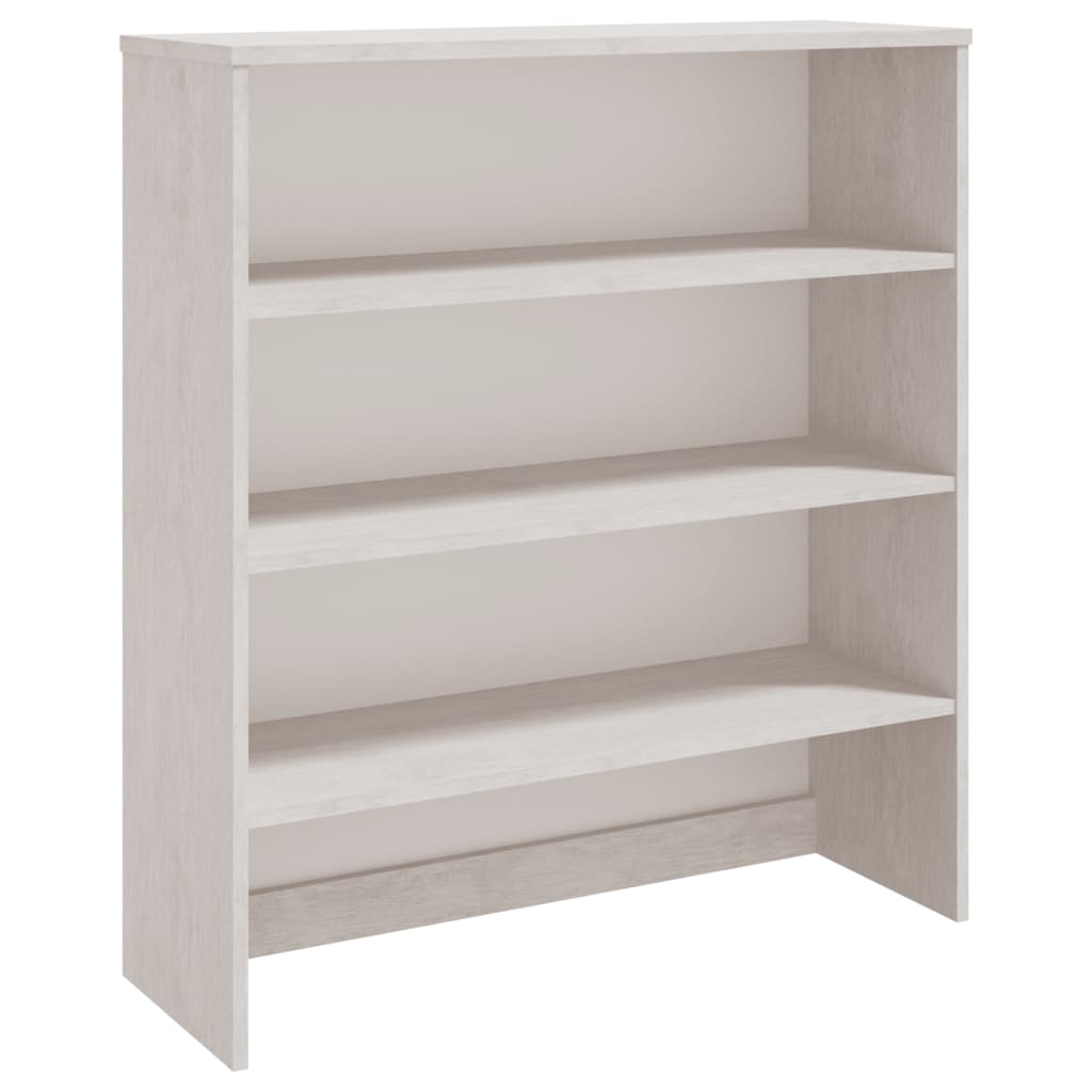 Aparador Superior Hamar Madera Maciza Pino Blanco 90x30x100 Cm / Vetonek_1