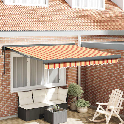 Toldo Retráctil Amarillo Y Naranja 300 X 250 X 165 Cm_1