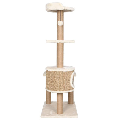 Árbol Para Gatos Con Poste Rascador 123 Cm Hierba Marina_3