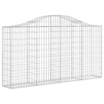 Cestas De Gaviones 12 Uds Forma Arco Hierro 200x30x100/120 Cm_2