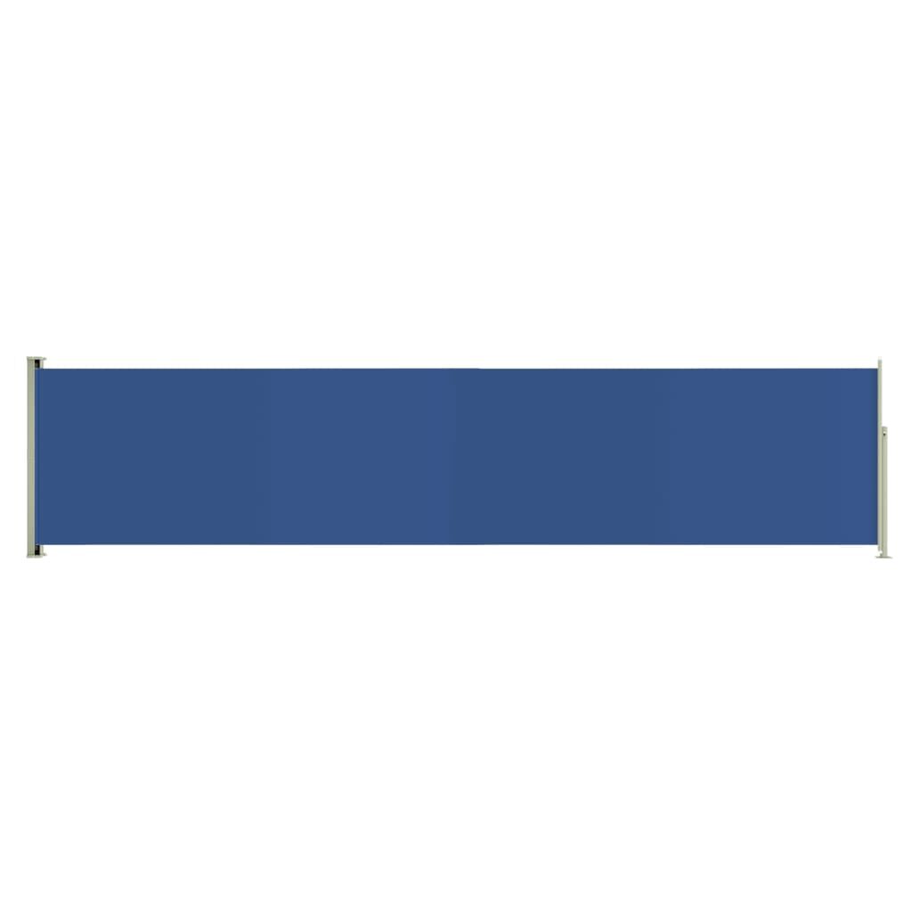 Vidaxl Toldo Lateral Retráctil Para Patio Azul 140x600 Cm_0