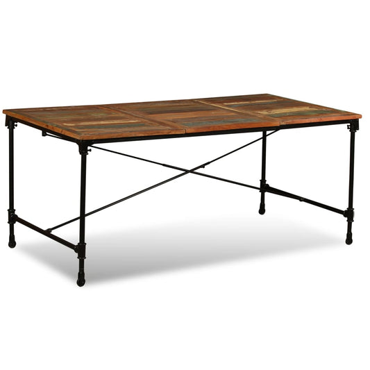 Mesa De Comedor De Madera Maciza Reciclada 180 Cm_0