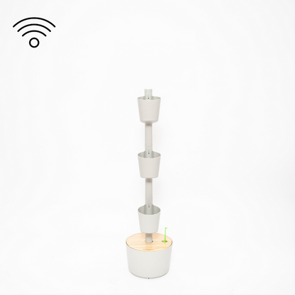 Macetero Vertical Inteligente Citysens; Color Gris; 3 Macetas