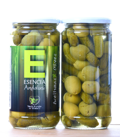 Aceitunas Gordal Con Pepinillo 700 Gr - Producto De Jaén_0