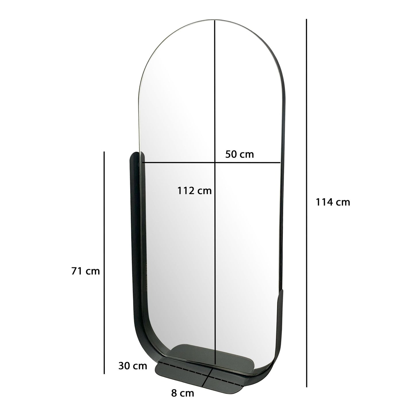 Espejo De Pared 51x114 Cm_3