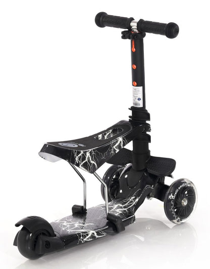 Patinete Infantil Con Asiento Smart Black Flash_1
