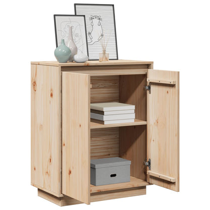 Aparador De Madera Maciza De Pino 60x34x75 Cm / Vetonek_3