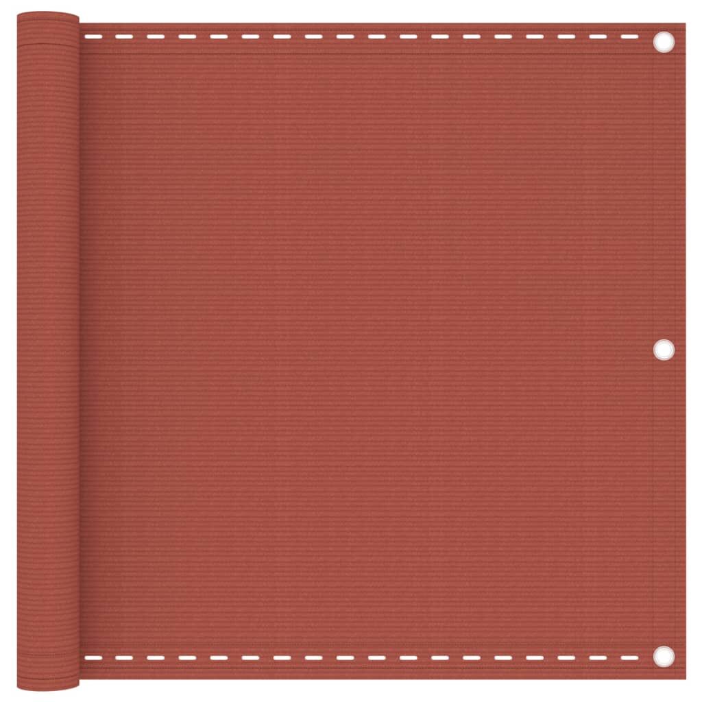 Vidaxl Toldo Para Balcón Hdpe Terracota 90x600 Cm_0
