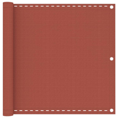 Vidaxl Toldo Para Balcón Hdpe Terracota 90x600 Cm_0