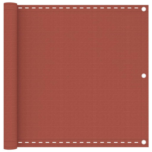 Vidaxl Toldo Para Balcón Hdpe Terracota 90x600 Cm_0