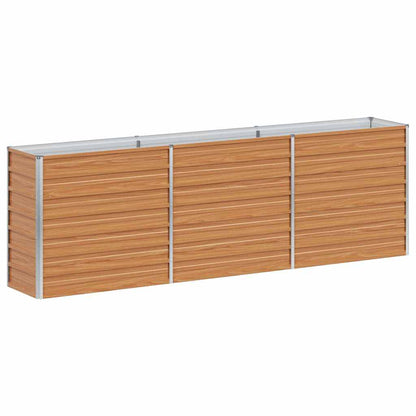 Arriate Elevado Marrón Claro 240 X 40 X 77 Cm Acero Galvanizado_0