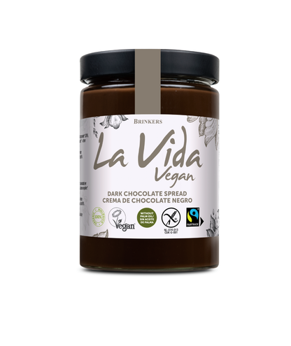 Crema de Chocolate Negro Vegano Sin Gluten La Vida Vegan, 600 g 600 g