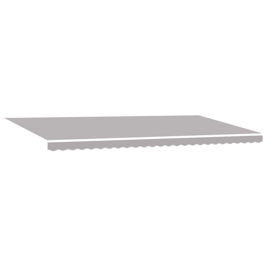 Toldo Retráctil Gris Claro 600 X 350 Cm Tela Y Aluminio_0