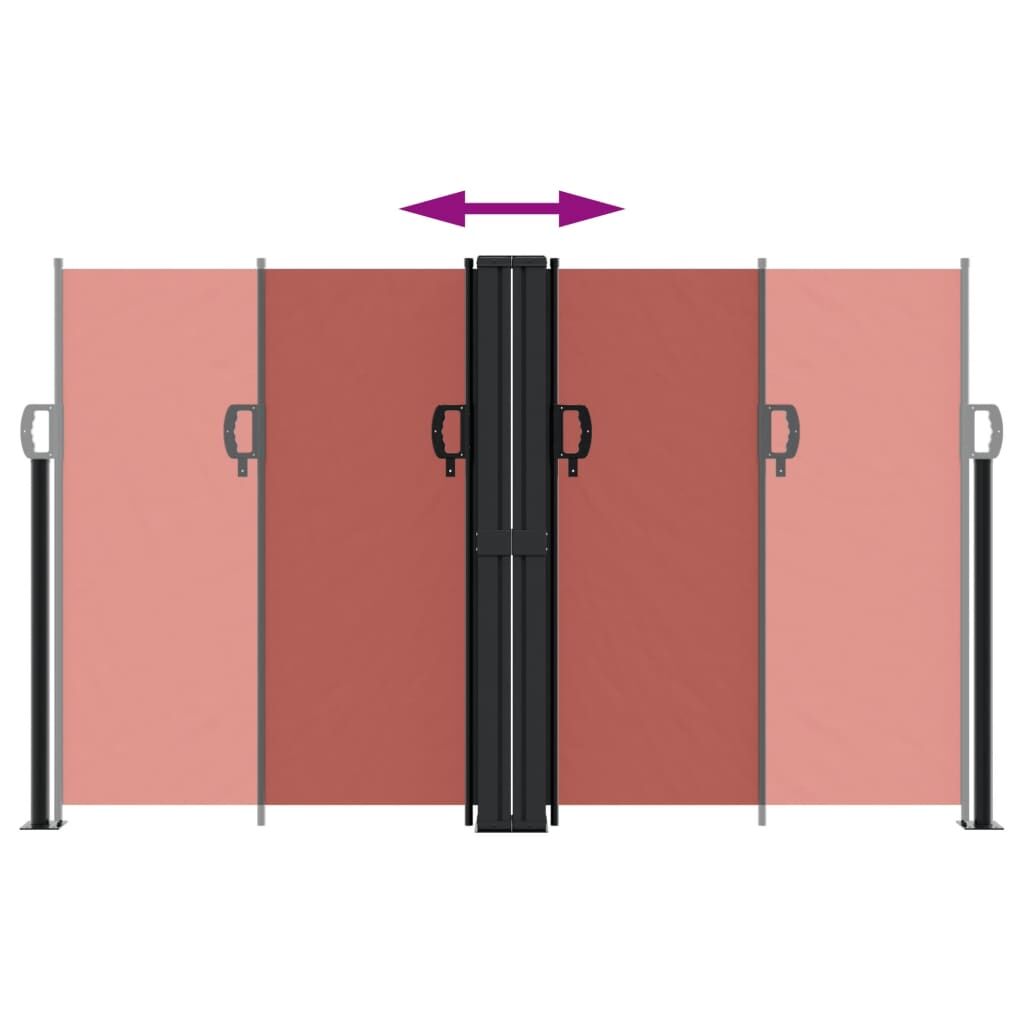 Vidaxl Toldo Lateral Retráctil Terracota 140x1000 Cm_4