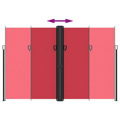 Vidaxl Toldo Lateral Retráctil Rojo 220x1200 Cm_4